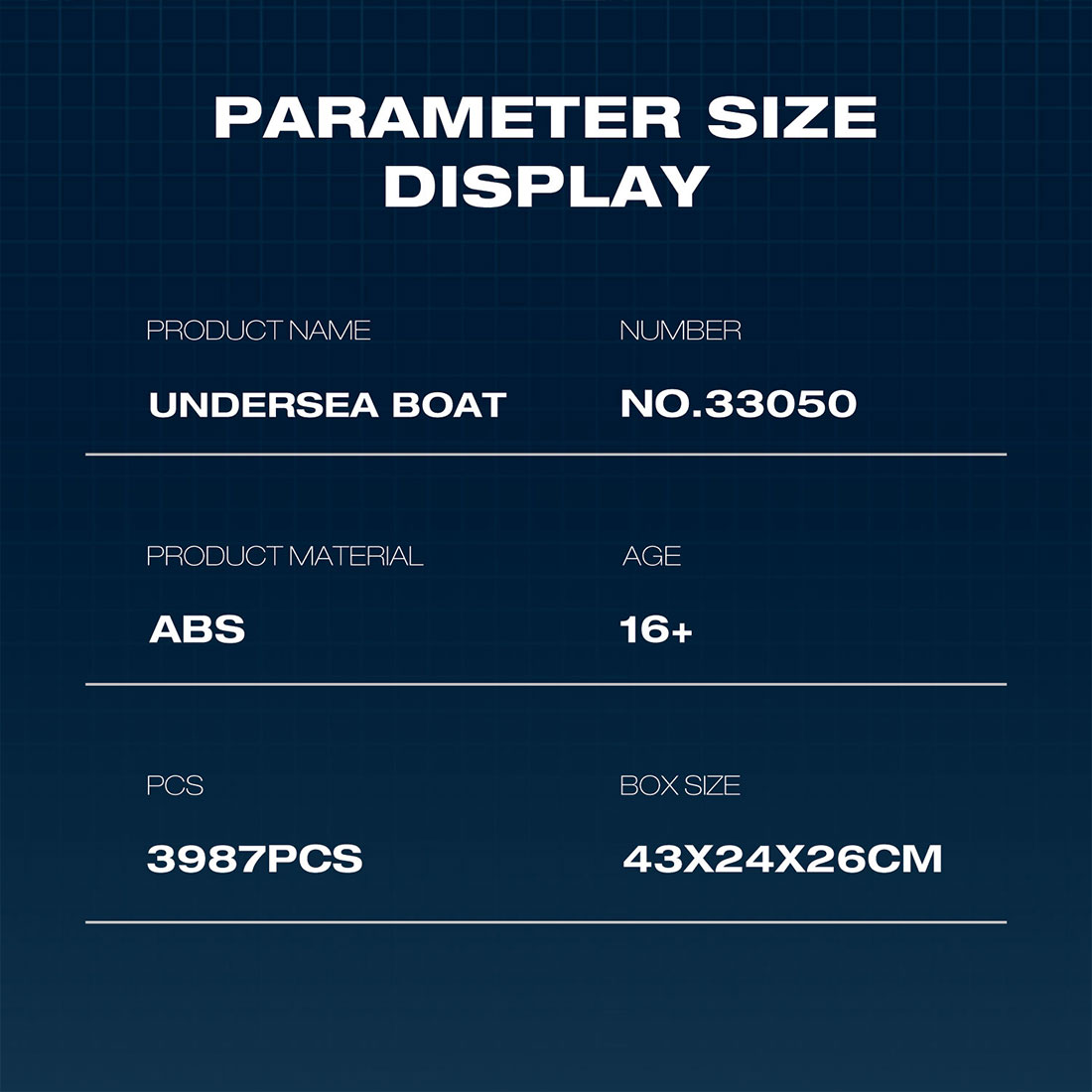 Mocsage U-boat Assembly Toy Building Blocks Set (3987PCS)