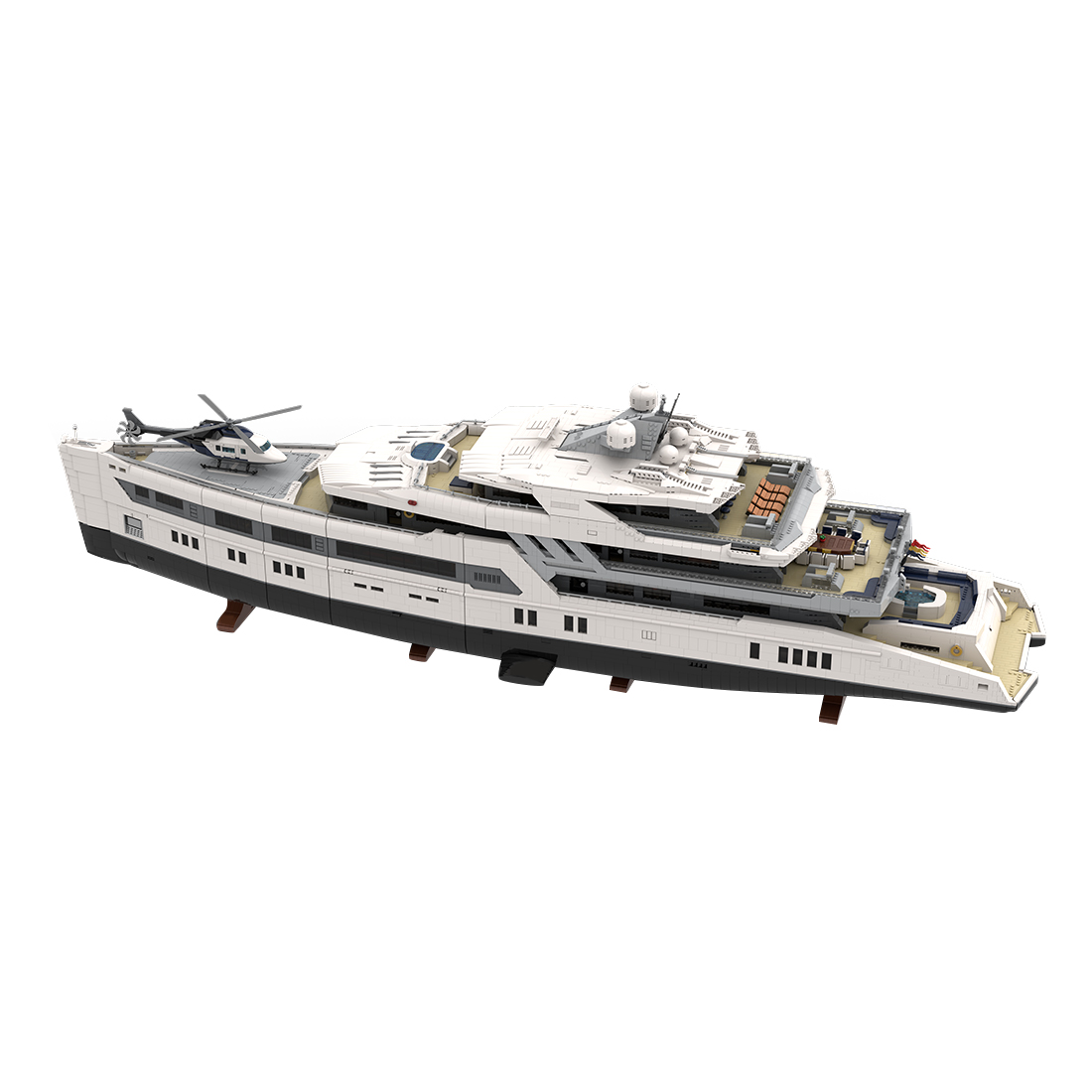 The Majestic Mega-Yacht Block Model: Deck 1 Bow Module – An Epic 1/38 Scale Building Project