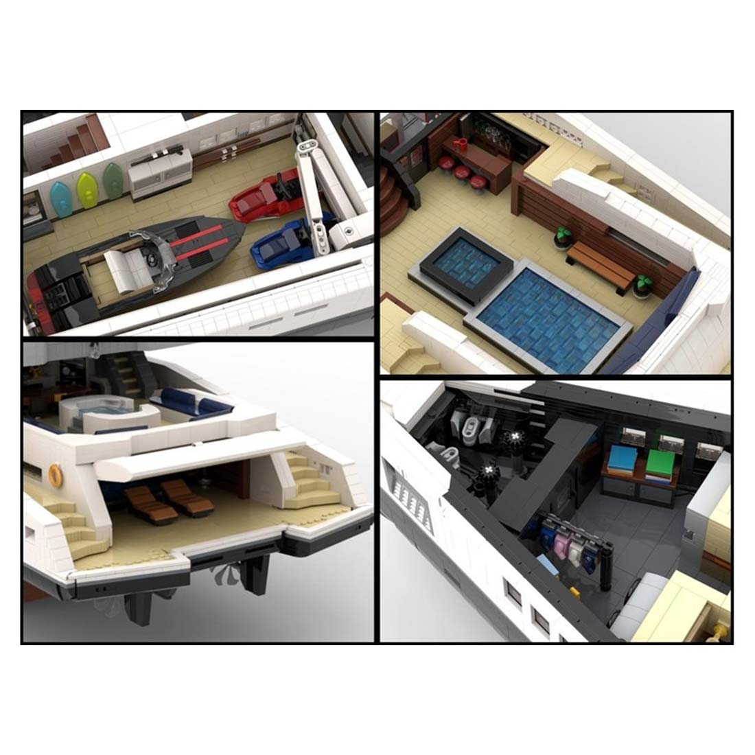 The Majestic Mega-Yacht Block Model: Deck 1 Bow Module – An Epic 1/38 Scale Building Project