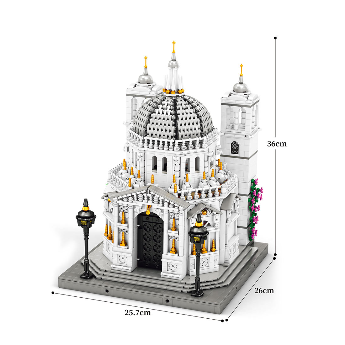 1/180 Scale Venetian Church Building Blocks Set(4277PCS)