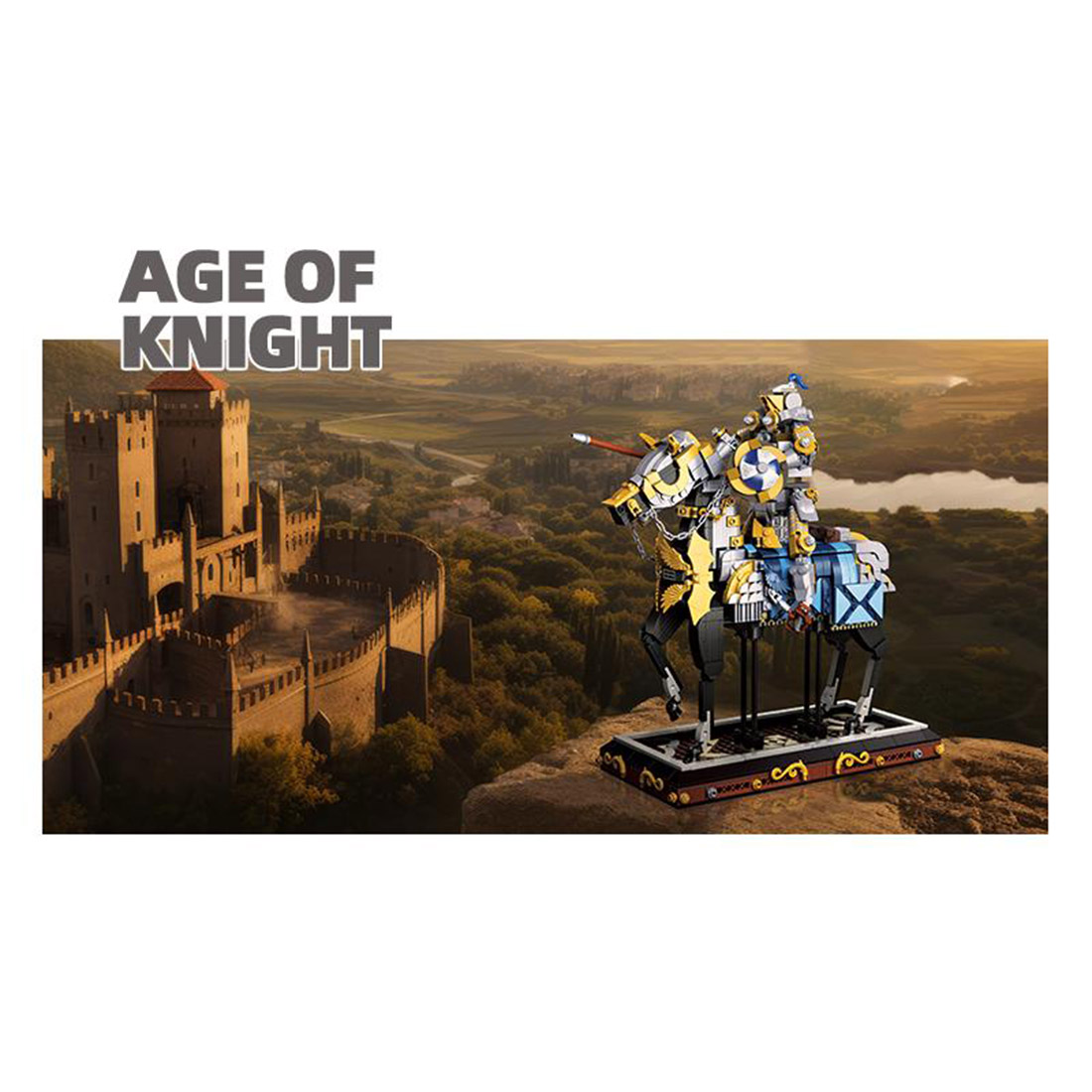 Medieval Knights MOC Model DIY Assembly Building Blocks Set (1247PCS)