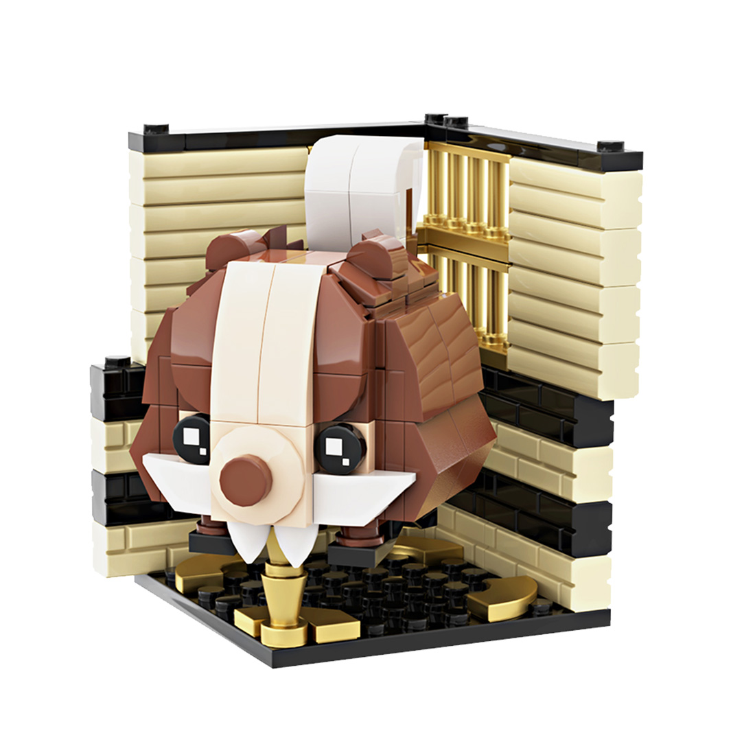 Squirral Wildlife Series Puzzle DIY Mini Brick Assembly Magic Cube