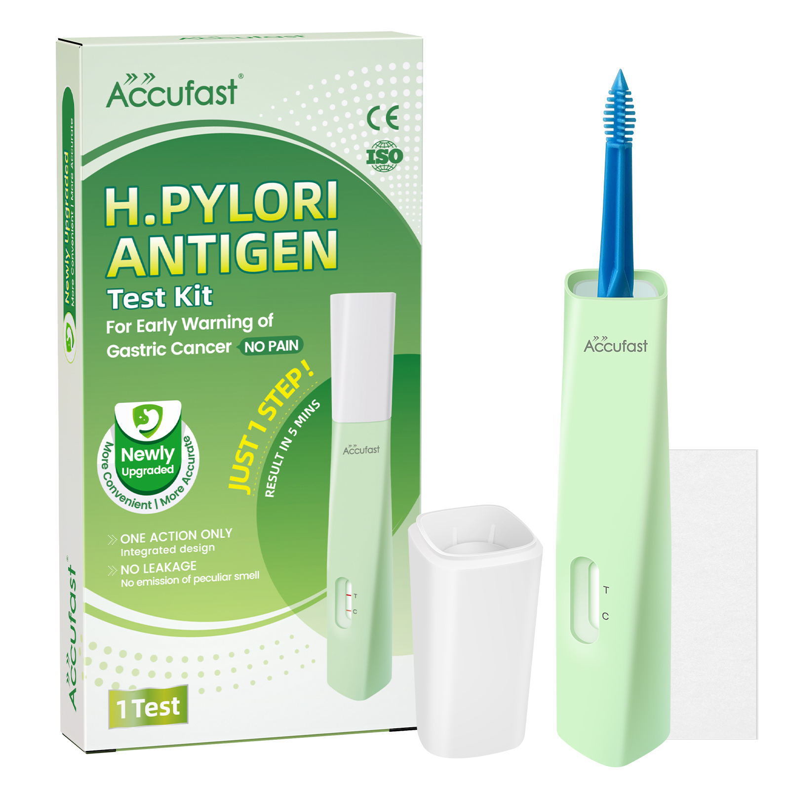 Upgraded H. Pylori Test – Fast, Easy, Accurate! Simplified for home use, giving quick and precise results. Detect early with confidence!-ACCUFAST