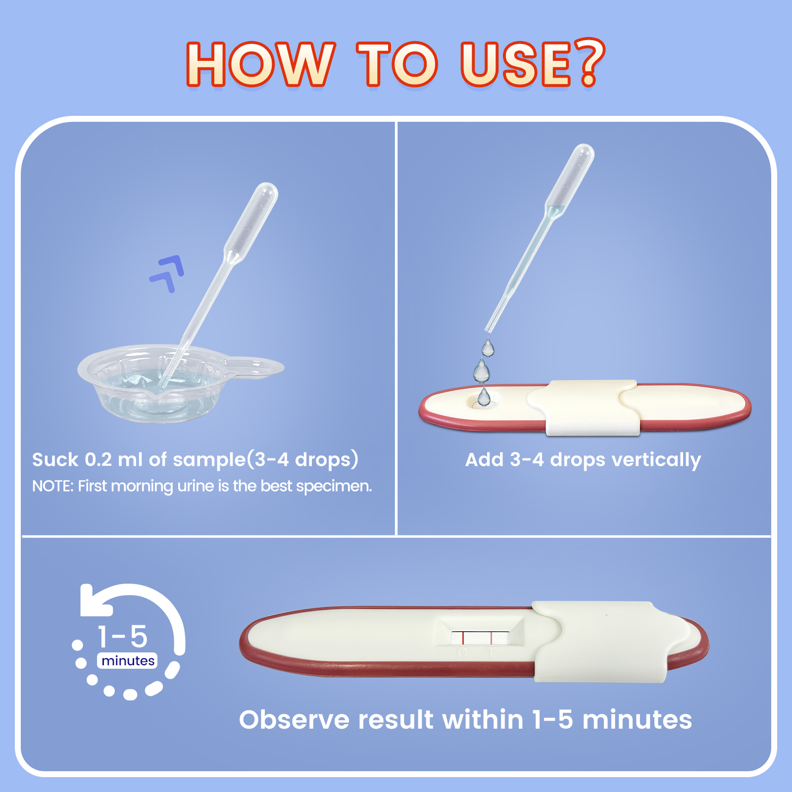 5Pcs PregSeen Pregnancy tests Kit-AccuFast