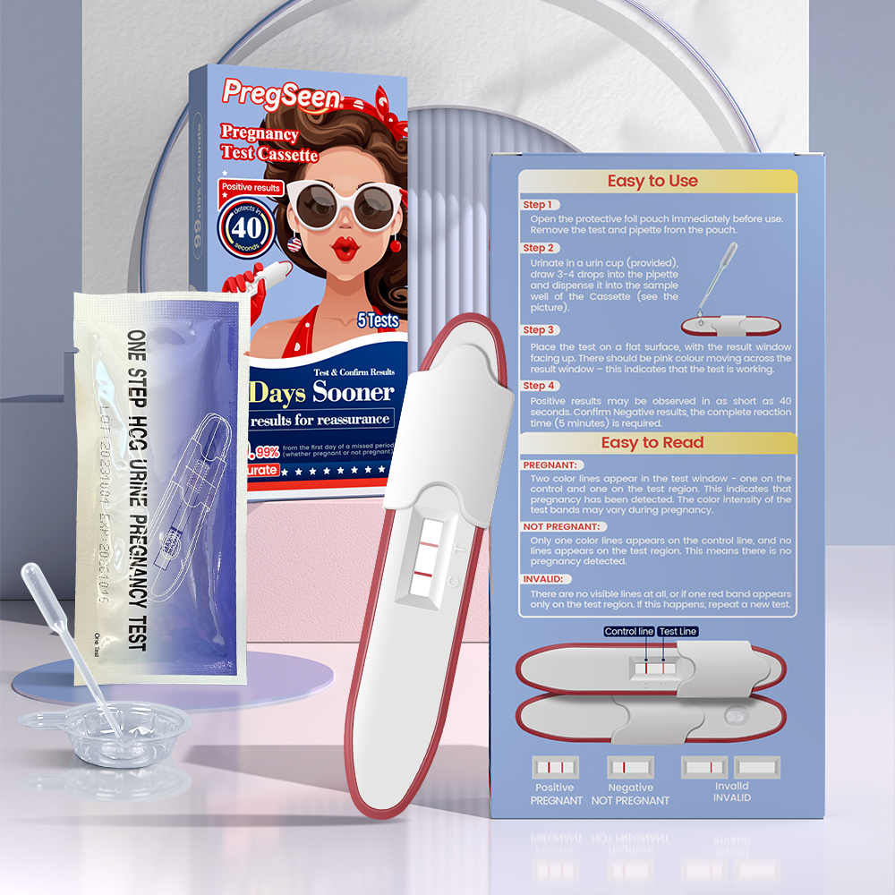 5Pcs PregSeen Pregnancy tests Kit-AccuFast