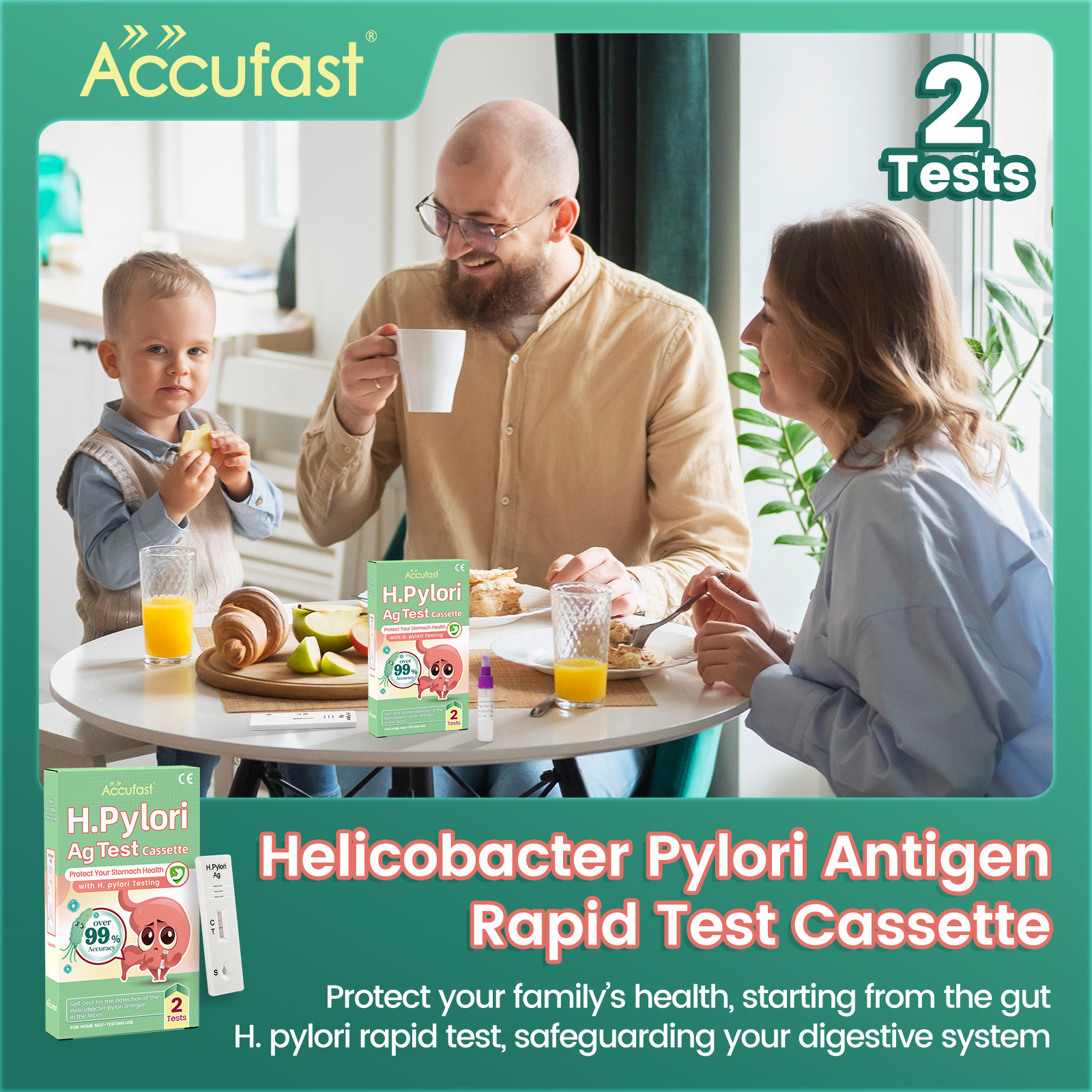 H.Pylori Ag Test Cassette-AccuFast