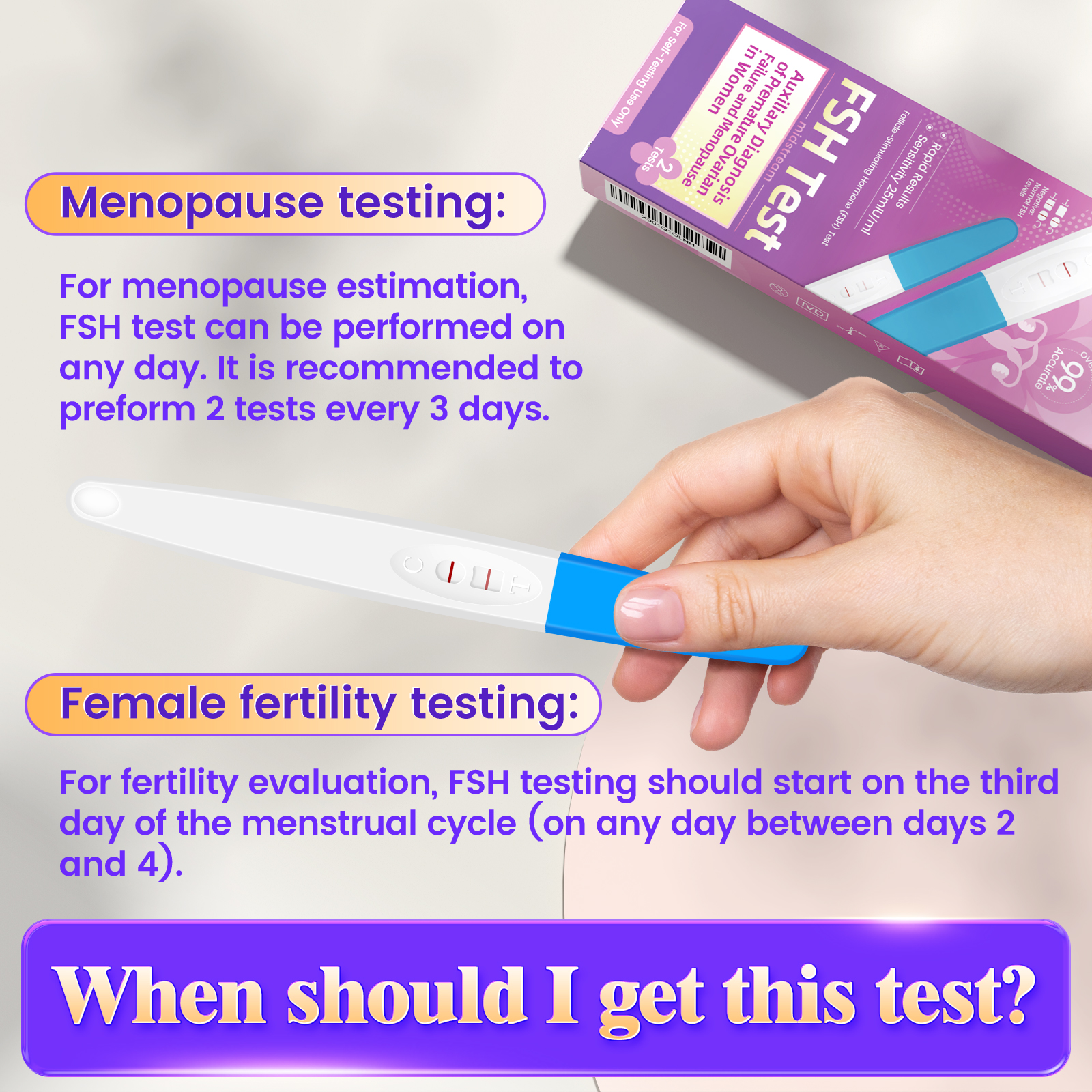 Female OvarianHealth（FSH）Test-AccuFast