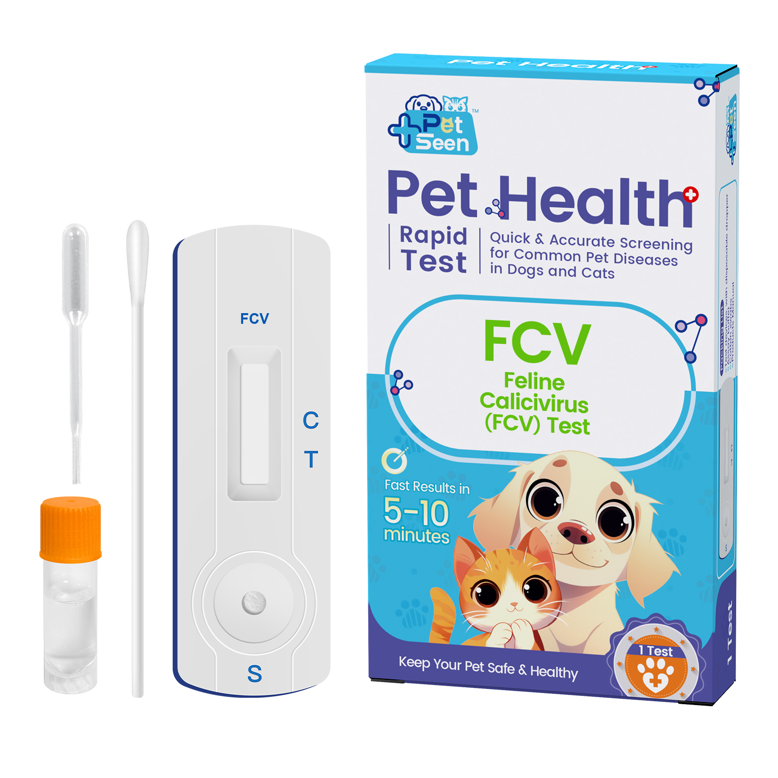 【 READY STOCK 】Test Kit Dog Cat Canine Distemper Virus Parvovirus Test Kit CCV/CDV/FPV/CPV