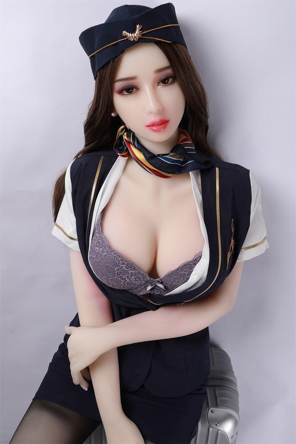 163cm (5' 4") D-Cup Mature Airline Stewardess Sex Doll - Hulda - SuperLoveDoll