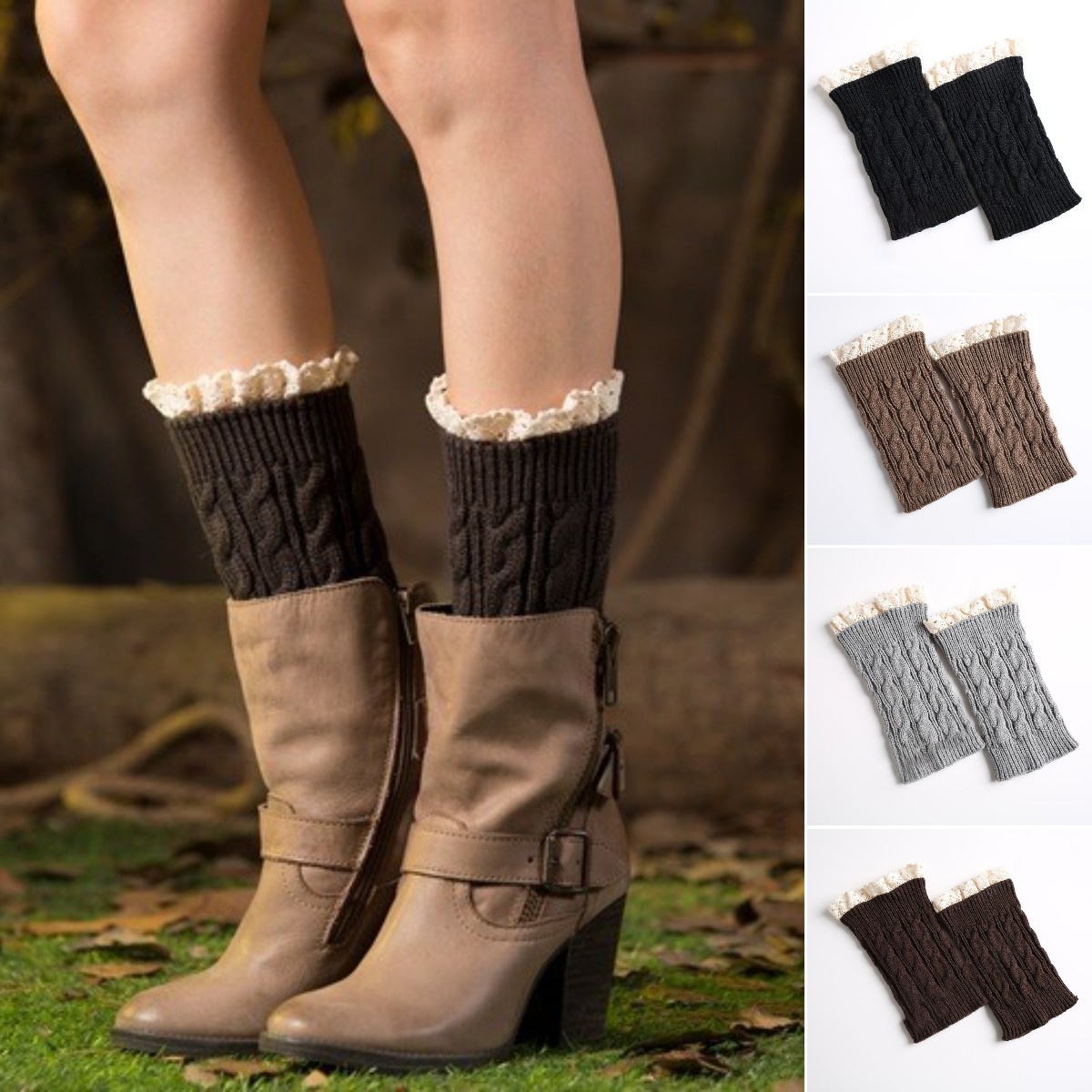 Short Boots Woolen Lace Stocking Stuffer Socks Leg Warmers