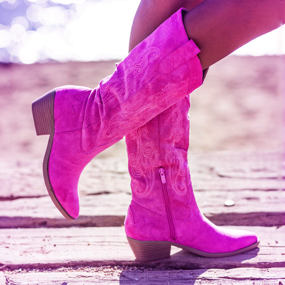 Hot Pink Cowboy Boots Carmen