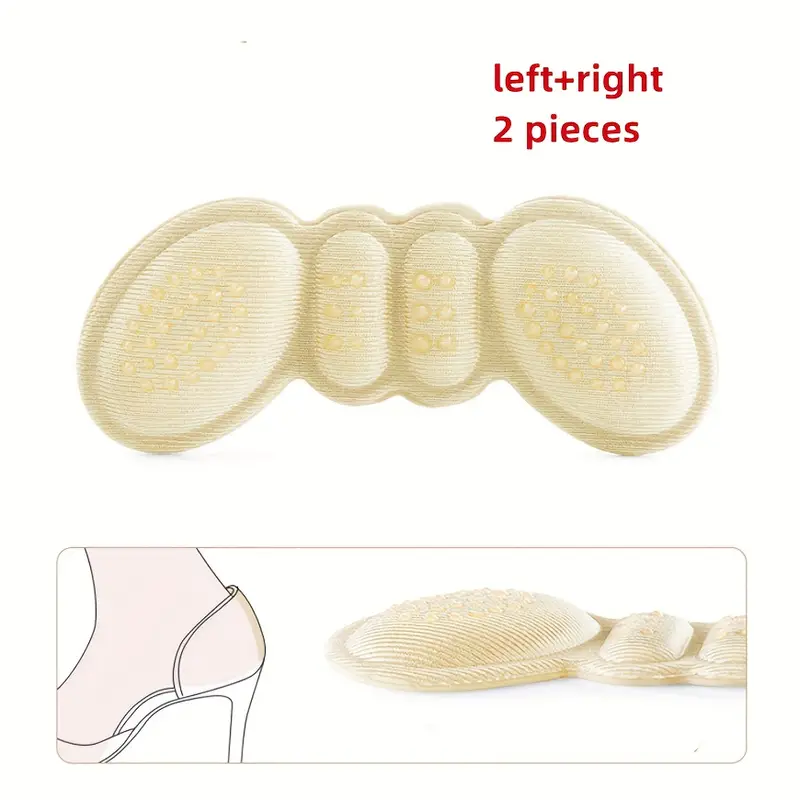 Heel Grips Liner Cushions Inserts, Heel Cushion Inserts for Too Loose Shoes Men and Women Self-Adhesive Heel Pads Inserts Preventing Heel Slipping, Rubbing