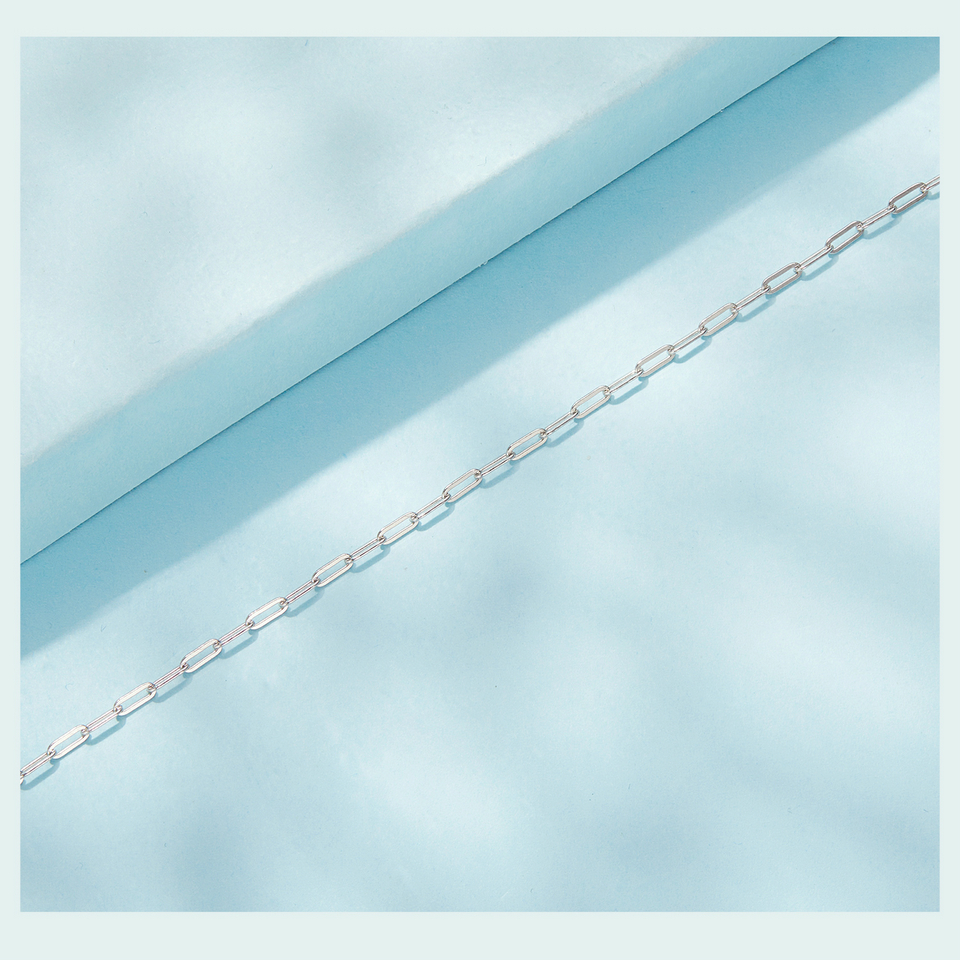 Minimal Square 925 Sterling Silver Bracelet