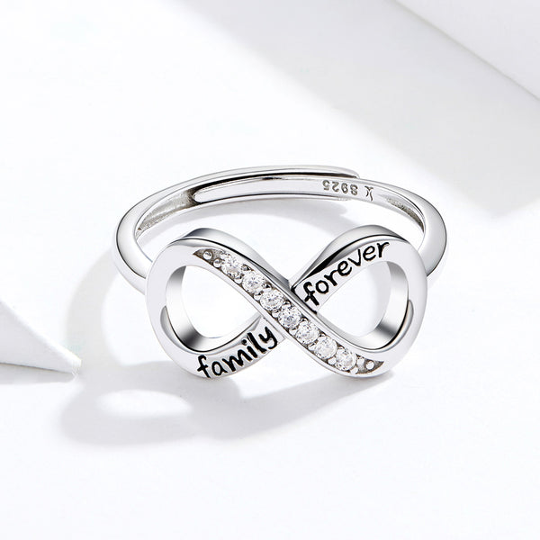 silver infinity rings