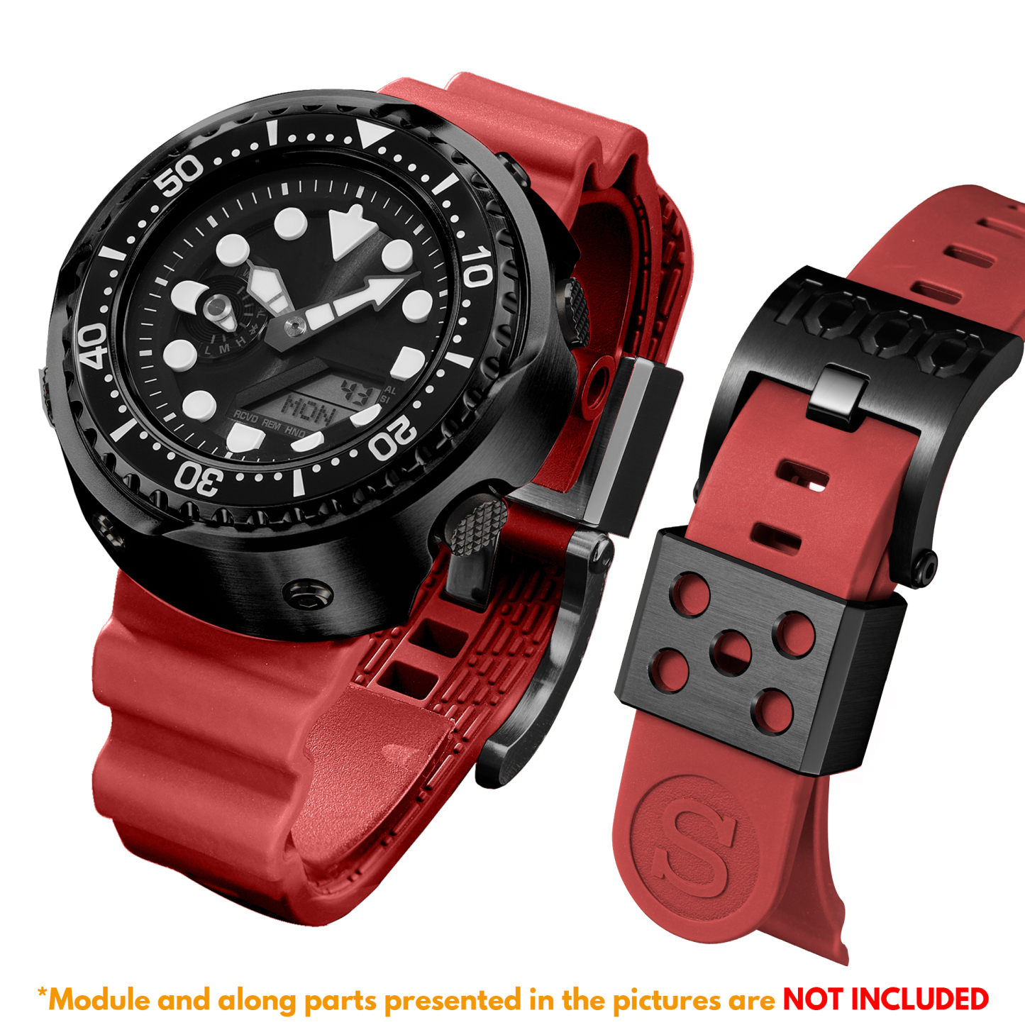 [SKXMOD] Ana-Digi Tuna Modding Kits | Titanium Version