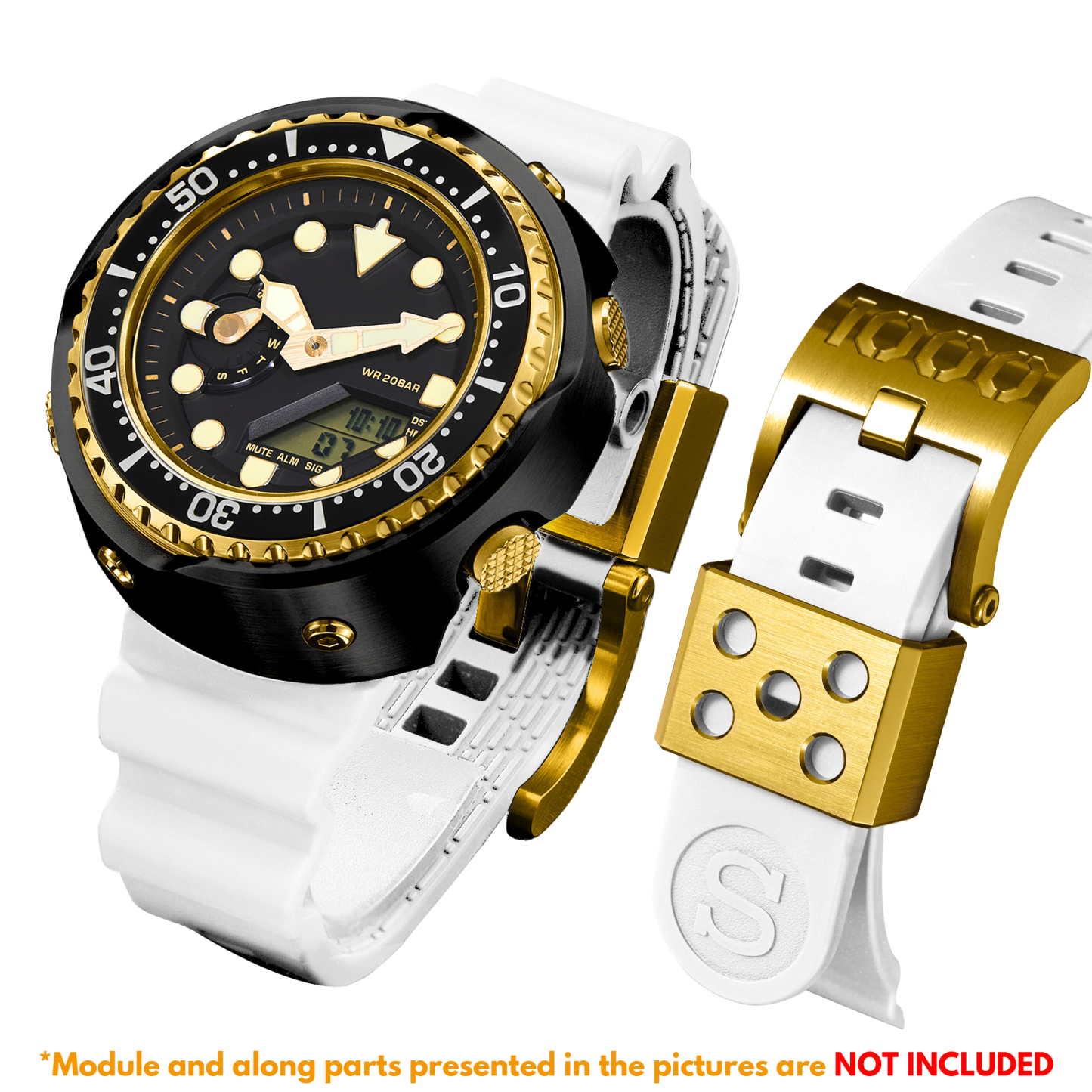 [SKXMOD] Ana-Digi Tuna Modding Kits | Stainless Steel Version