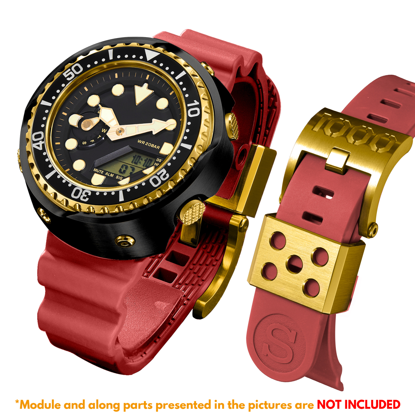 [SKXMOD] Ana-Digi Tuna Modding Kits | Stainless Steel Version