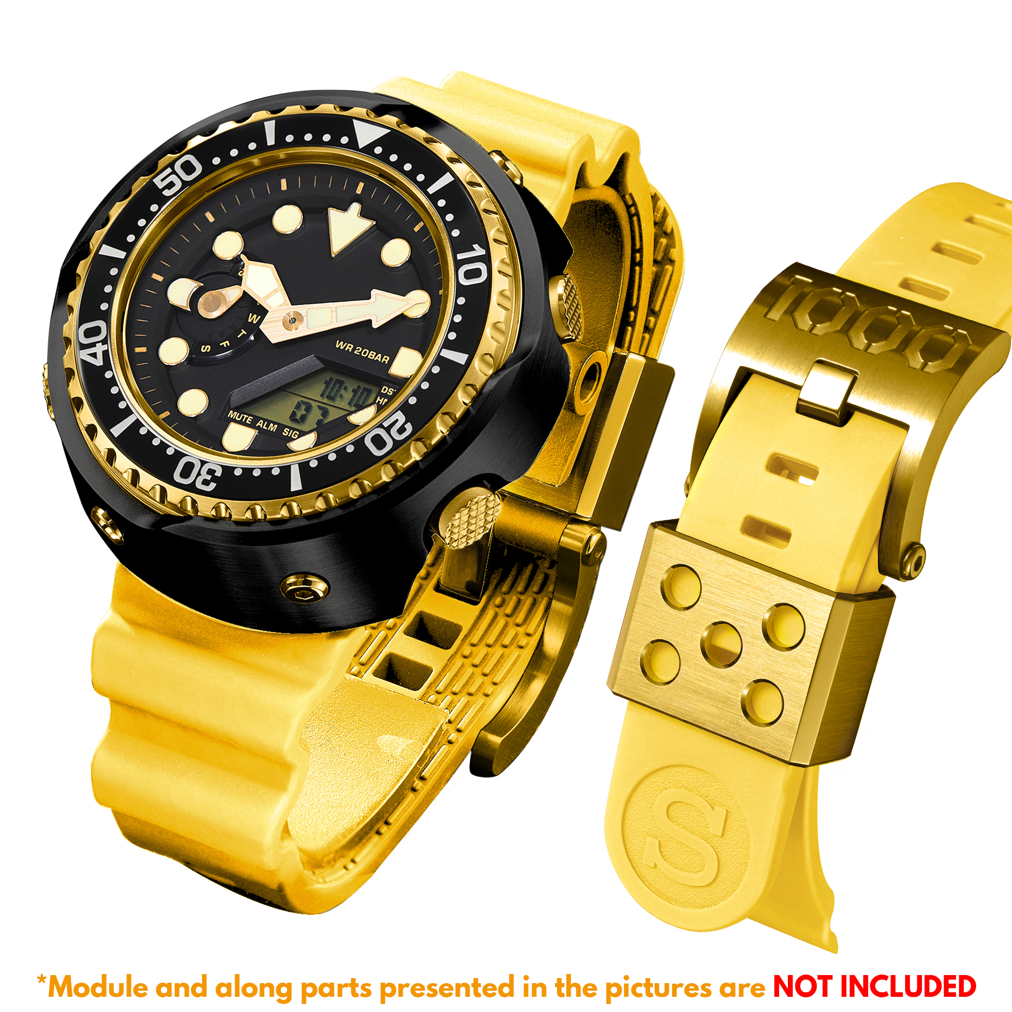 [SKXMOD] Ana-Digi Tuna Modding Kits | Stainless Steel Version