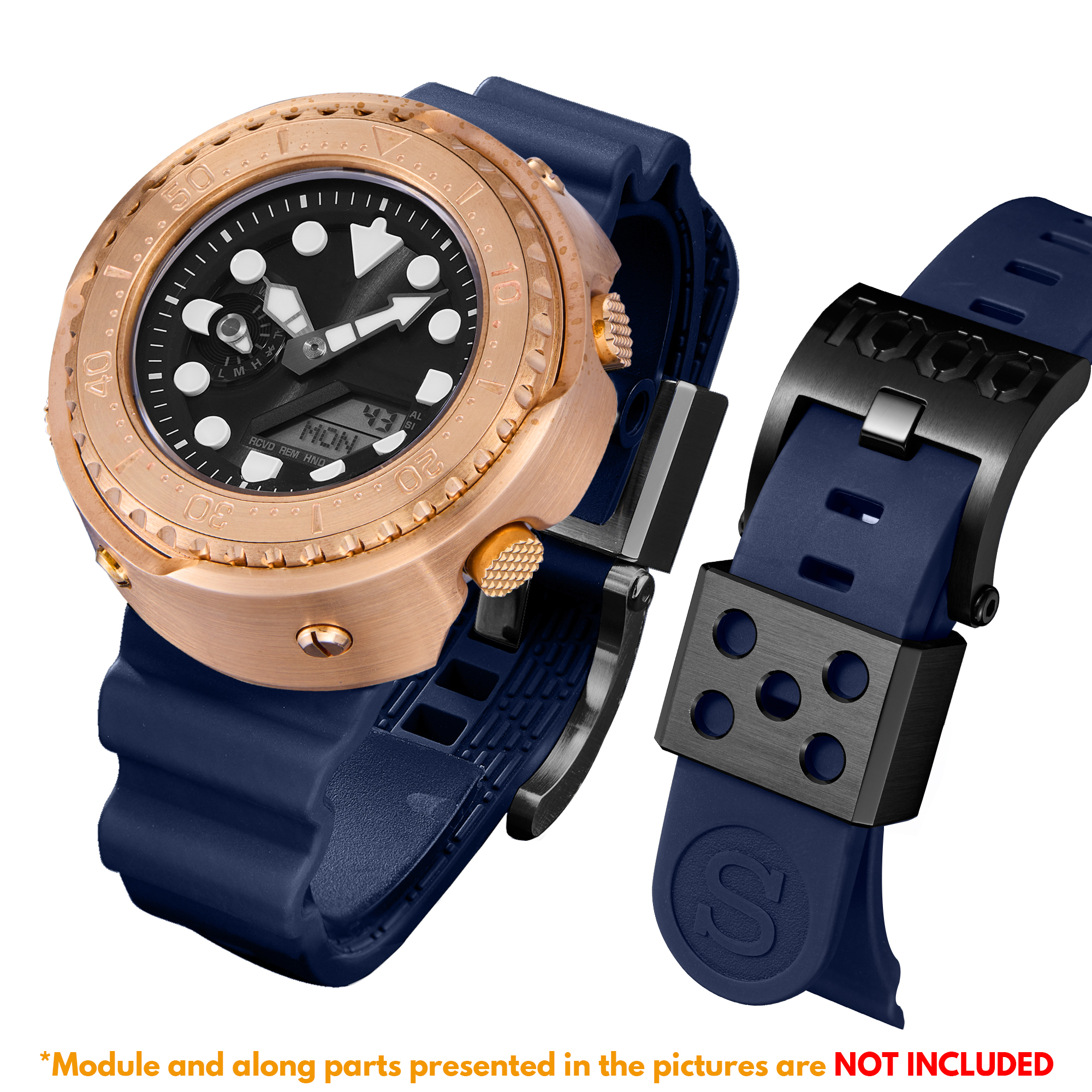 [SKXMOD] Ana-Digi Tuna Modding Kits | Bronze Version