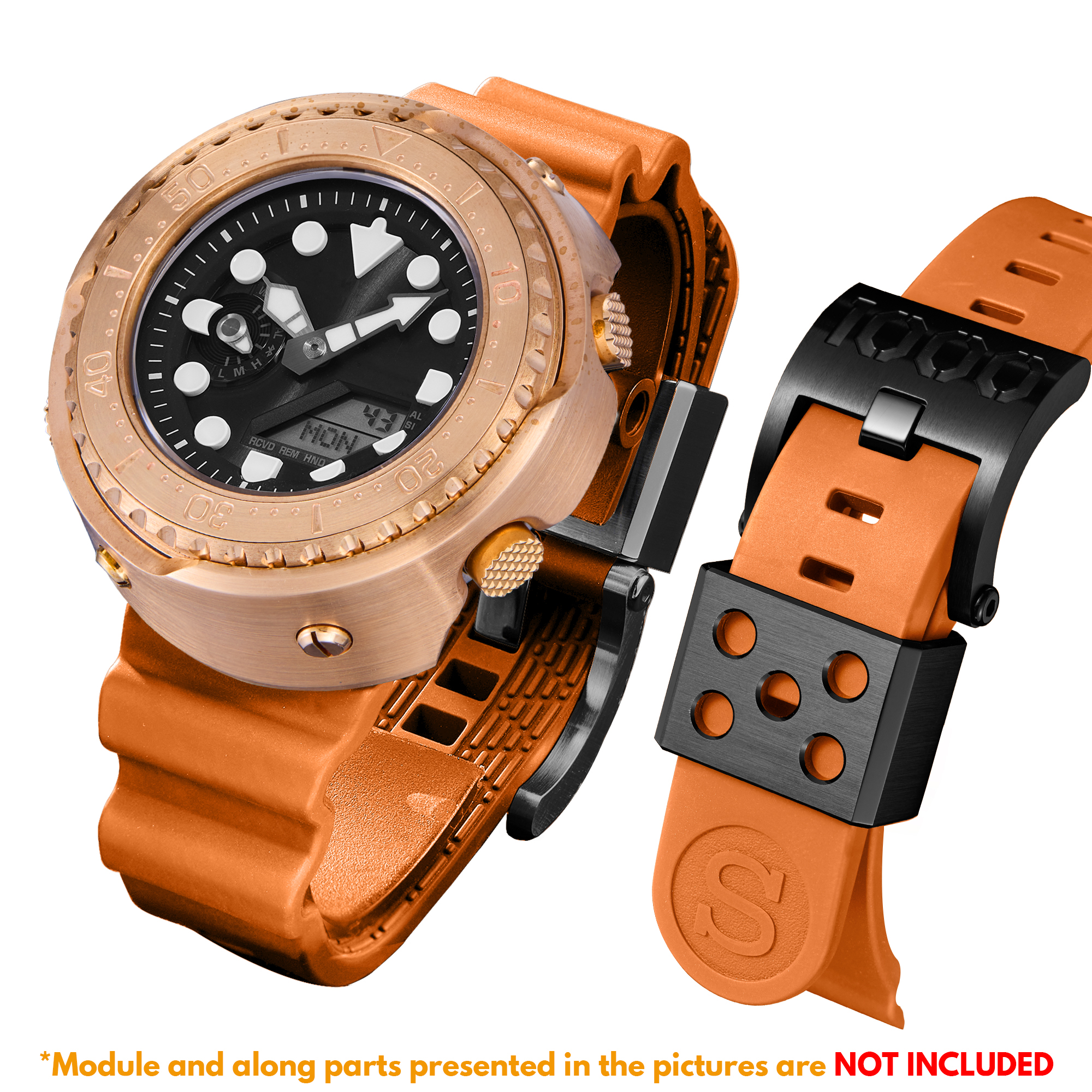 [SKXMOD] Ana-Digi Tuna Modding Kits | Bronze Version