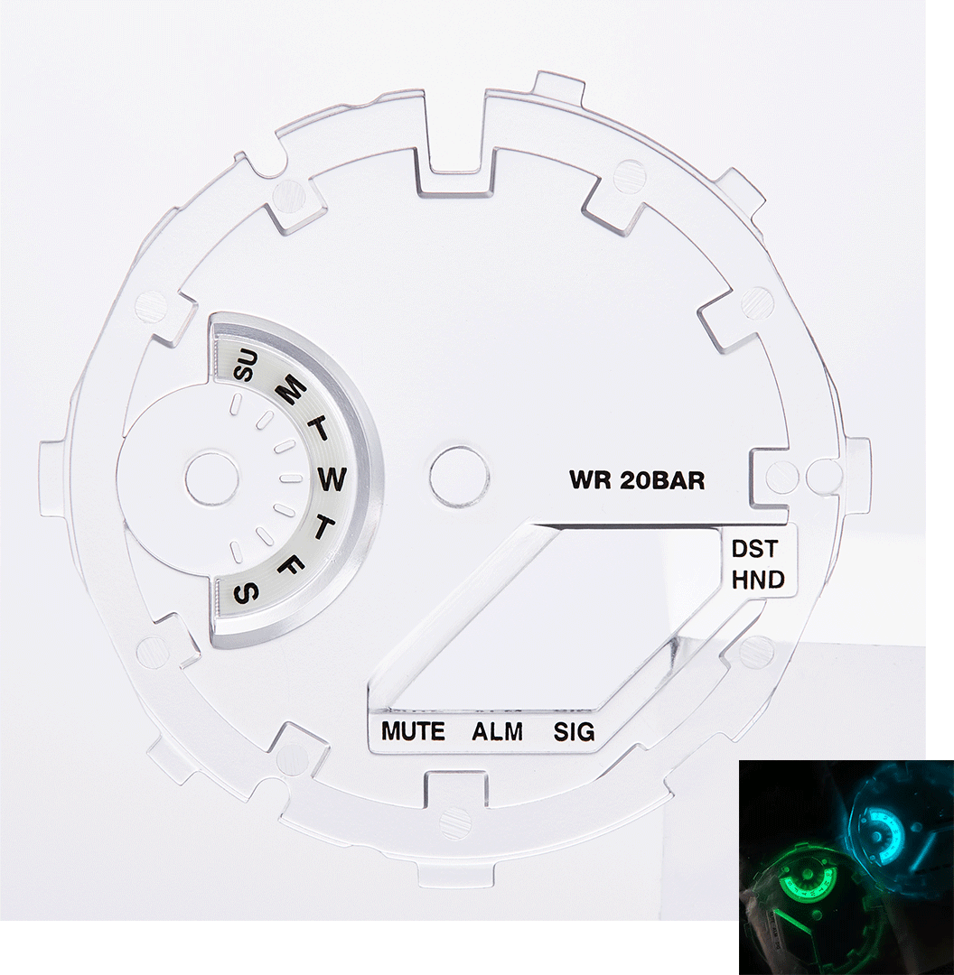 Transparent Dials for GA-2100/2110 Series