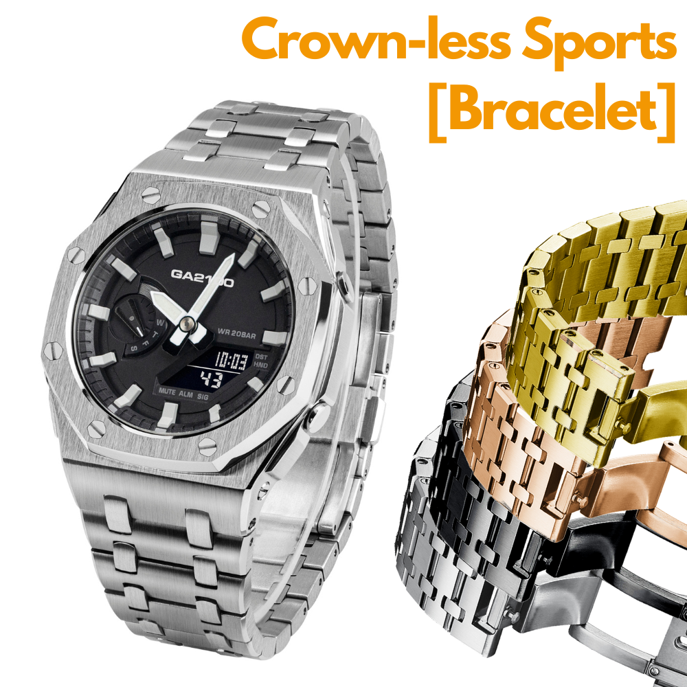 [SKXMOD] Gen.4 Remake Sports Style CasiOak Modding Kits | Bracelet Version