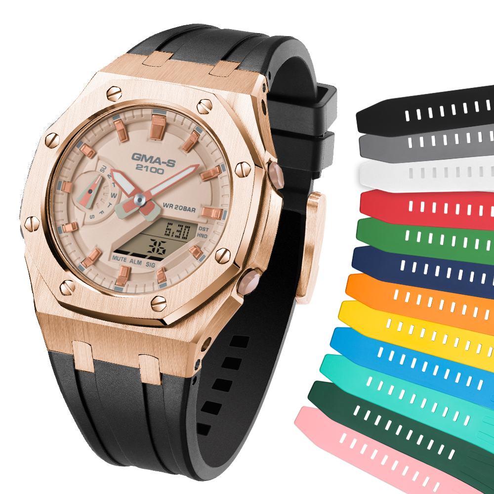 [SKXMOD] CasiOak Gen.4 Remake GMA-S2100 Series Modding Kits | Rubber Band Version