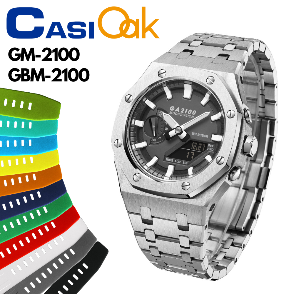 [SKXMOD] CasiOak GM & GBM 2100 Series Modding Kits | Bracelet & Rubber Band Version