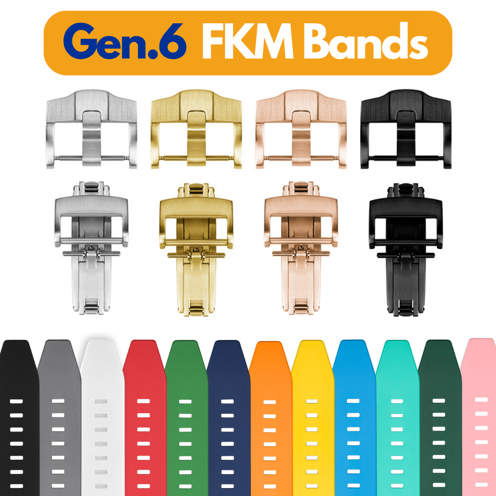 FKM Rubber Bands for SKXMOD CasiOak Gen.6 "Ultra" Modding Kits