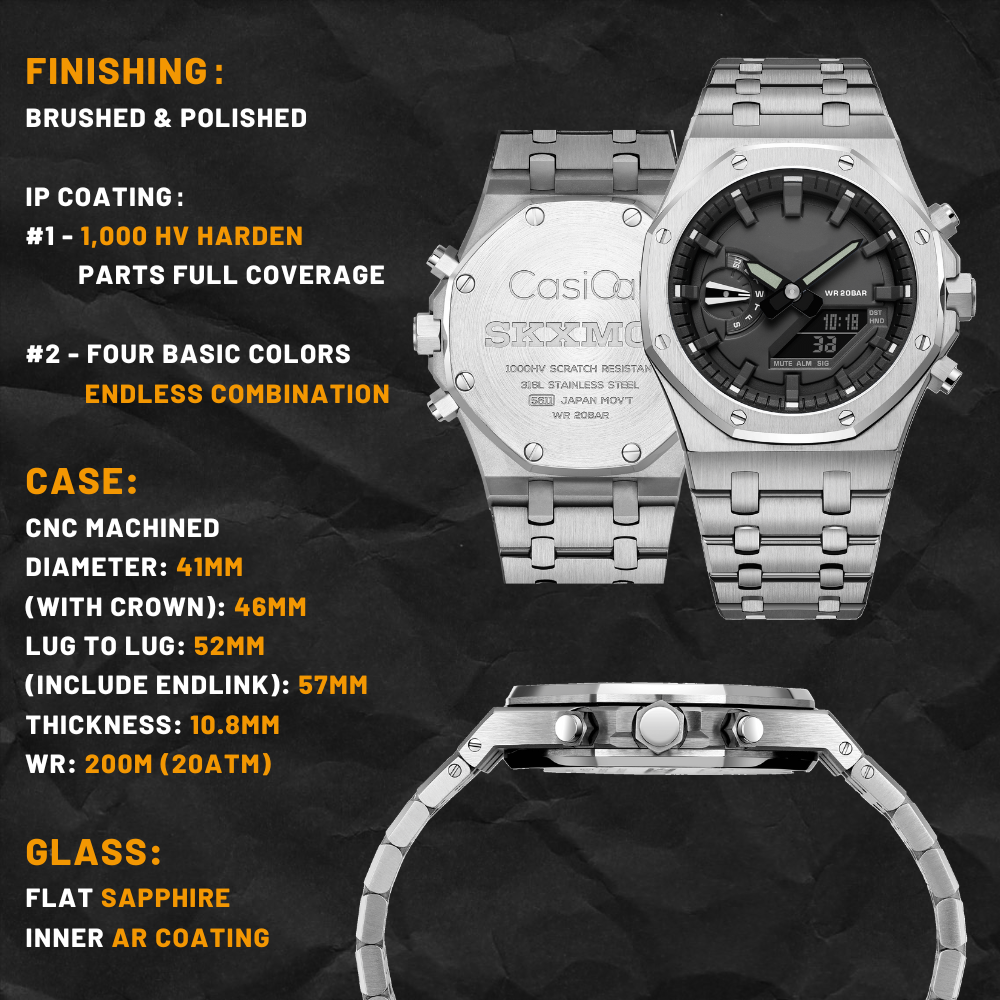 [SKXMOD] Casebacks for "CasiOak" Gen.6 Modding Kits