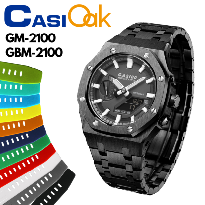 [SKXMOD] CasiOak GM & GBM 2100 Series Modding Kits | Bracelet & Rubber Band Version