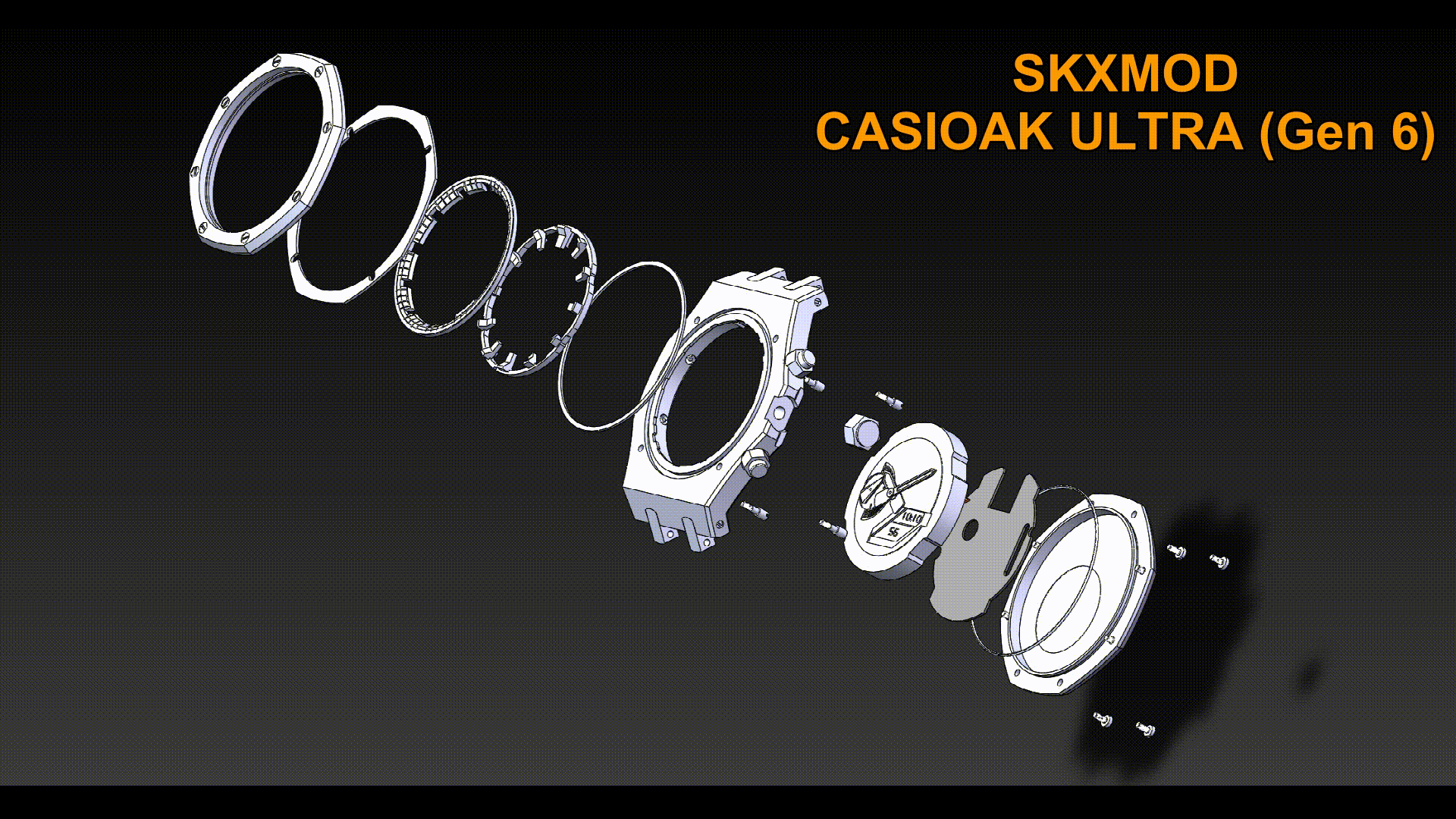 [SKXMOD] Casebacks for "CasiOak" Gen.6 Modding Kits