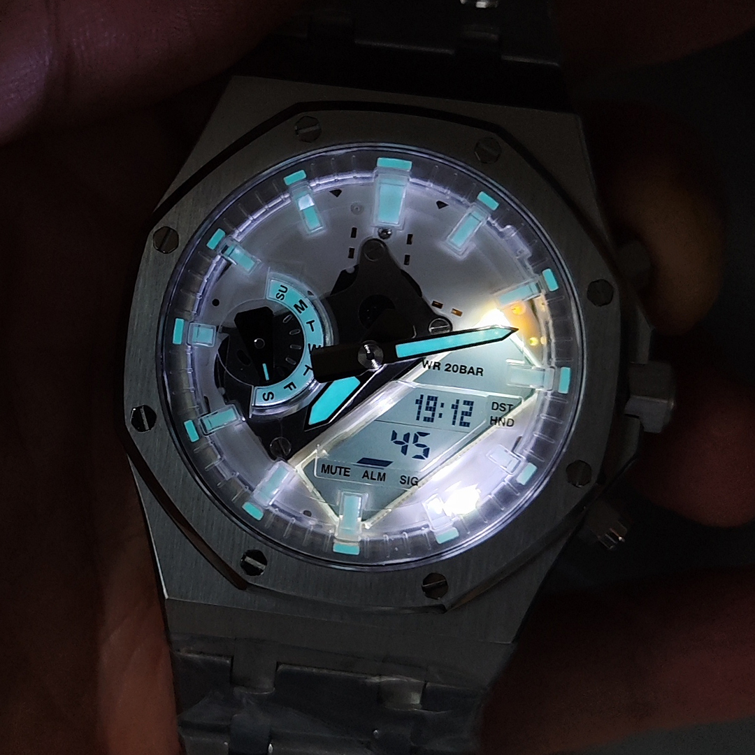 Transparent Dials, Hour Markers & Chapter Rings for GA-2100/2110 Series