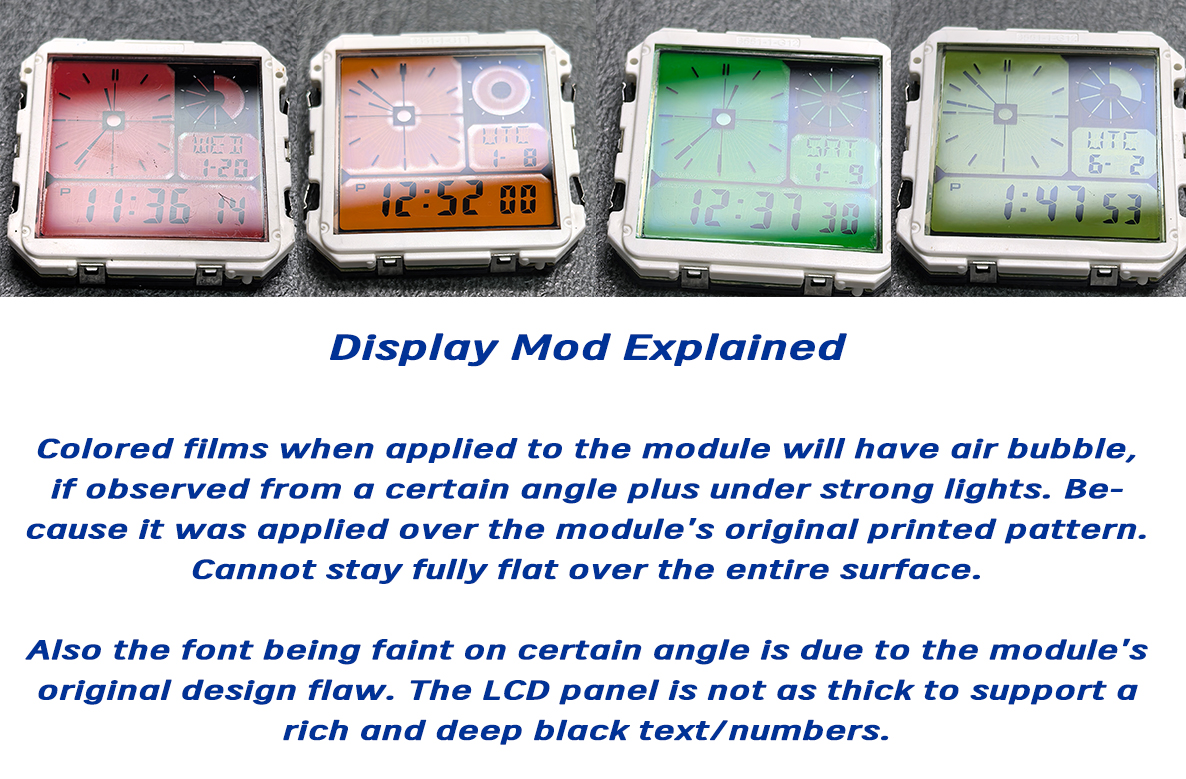 Casio LF-20 Stock and Modded Modules