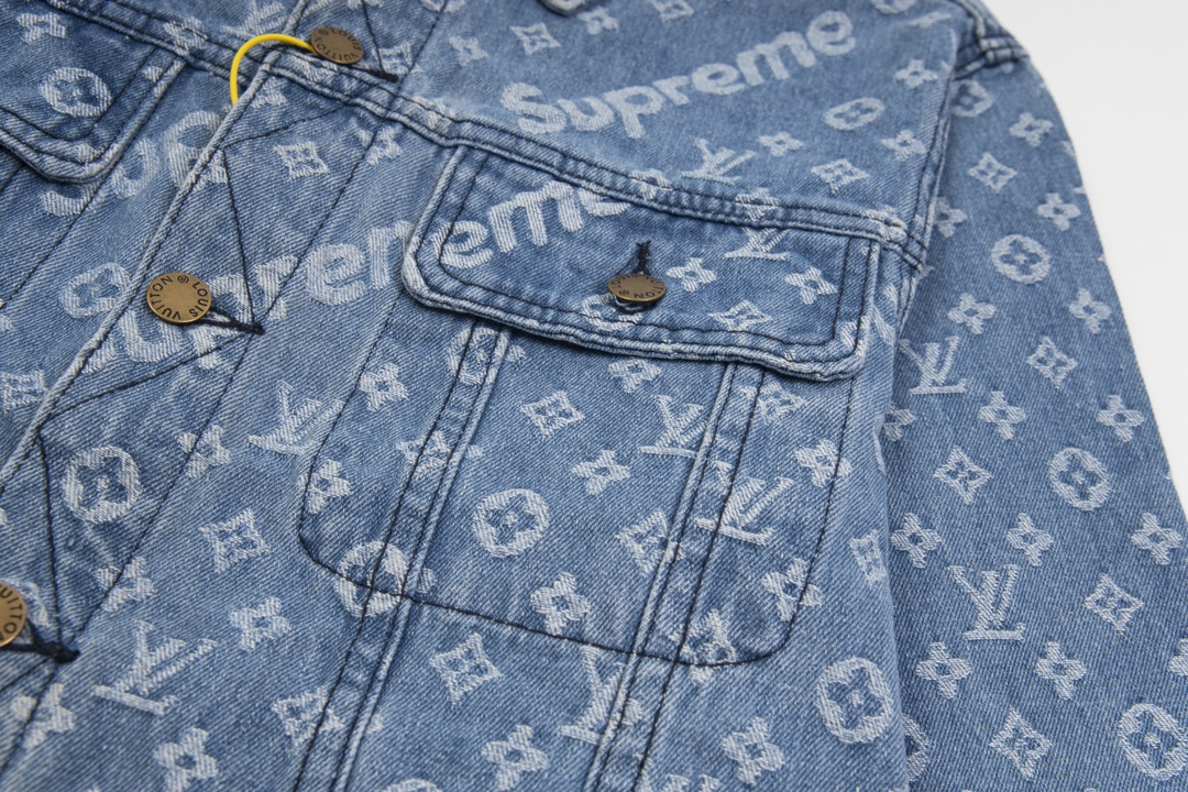 LV X Supreme Denim Jacket