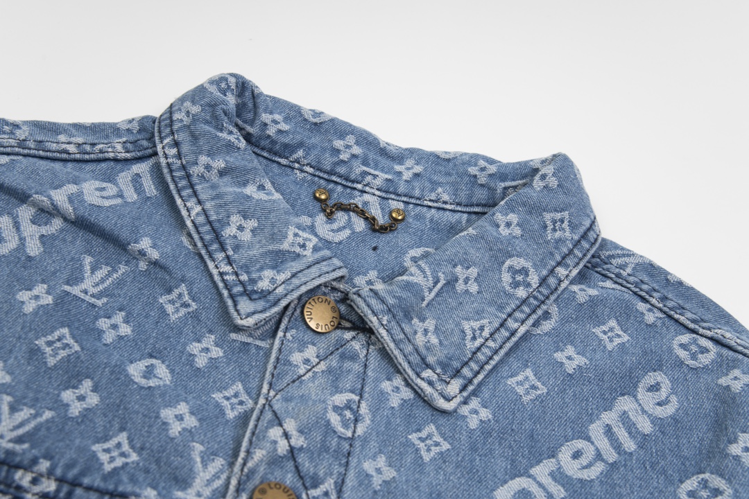 LV X Supreme Denim Jacket