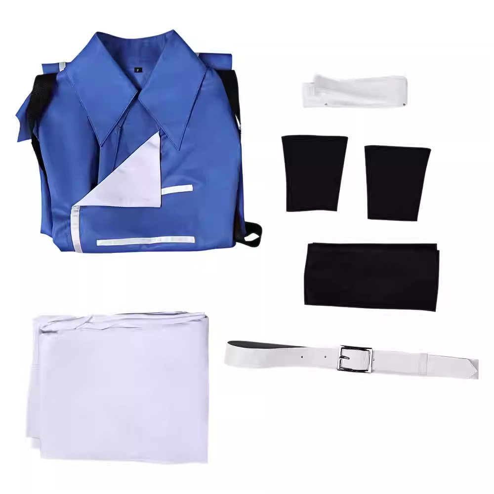 Castlevania: Nocturne Season 2 Richter Belmont Blue Outfit Carnival Halloween Cosplay Costume