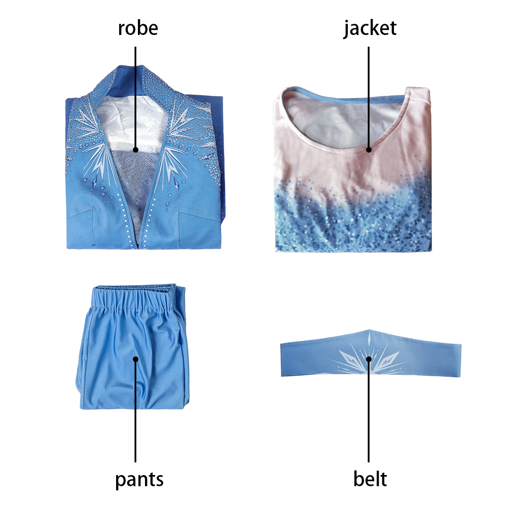 Frozen Elsa coat and boots Elsa Queen Womens Costume Cosplay Movie 4387