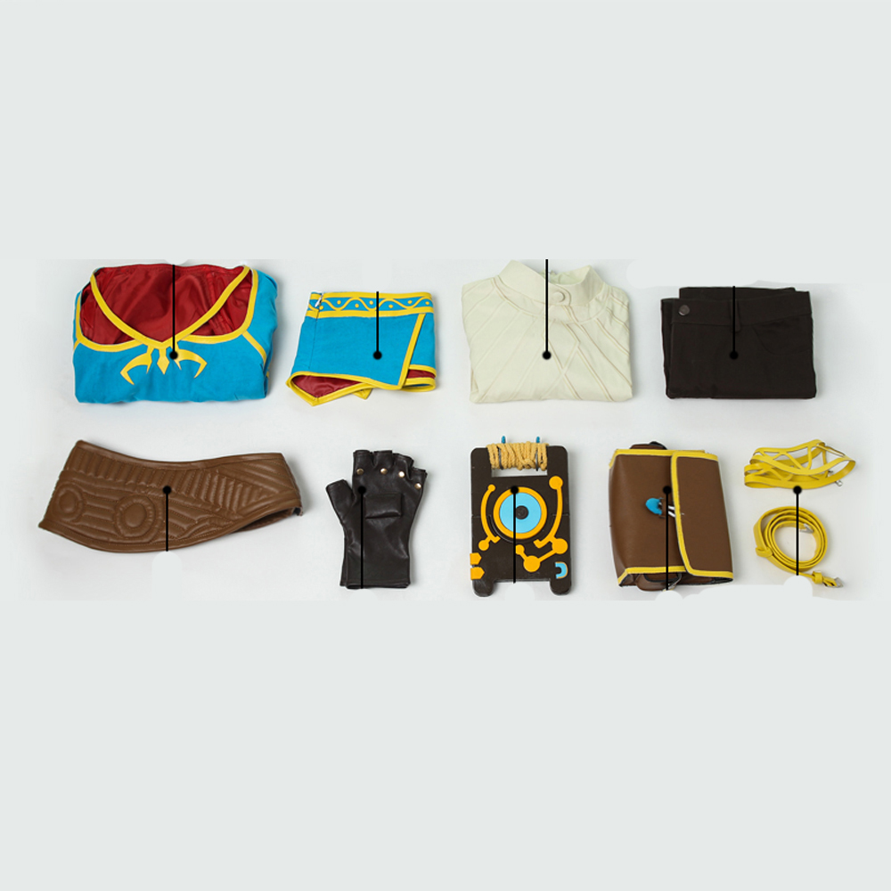 Game The Legend of Zelda: Breath of the Wild Zelda Cosplay Costume Halloween Costume Sets 3737