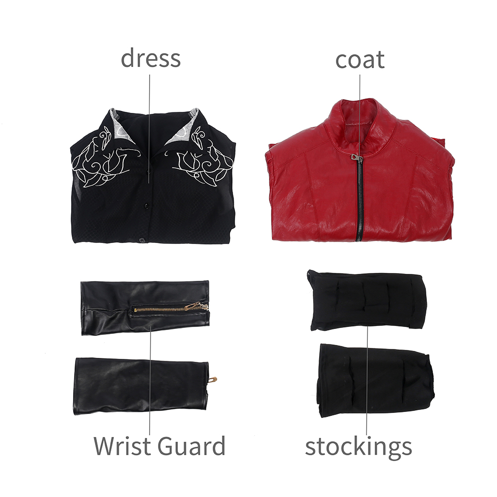 Movie Marvel Comics Avengers 2 Scarlet Witch Casual Outfit Full Costume Set M20160009