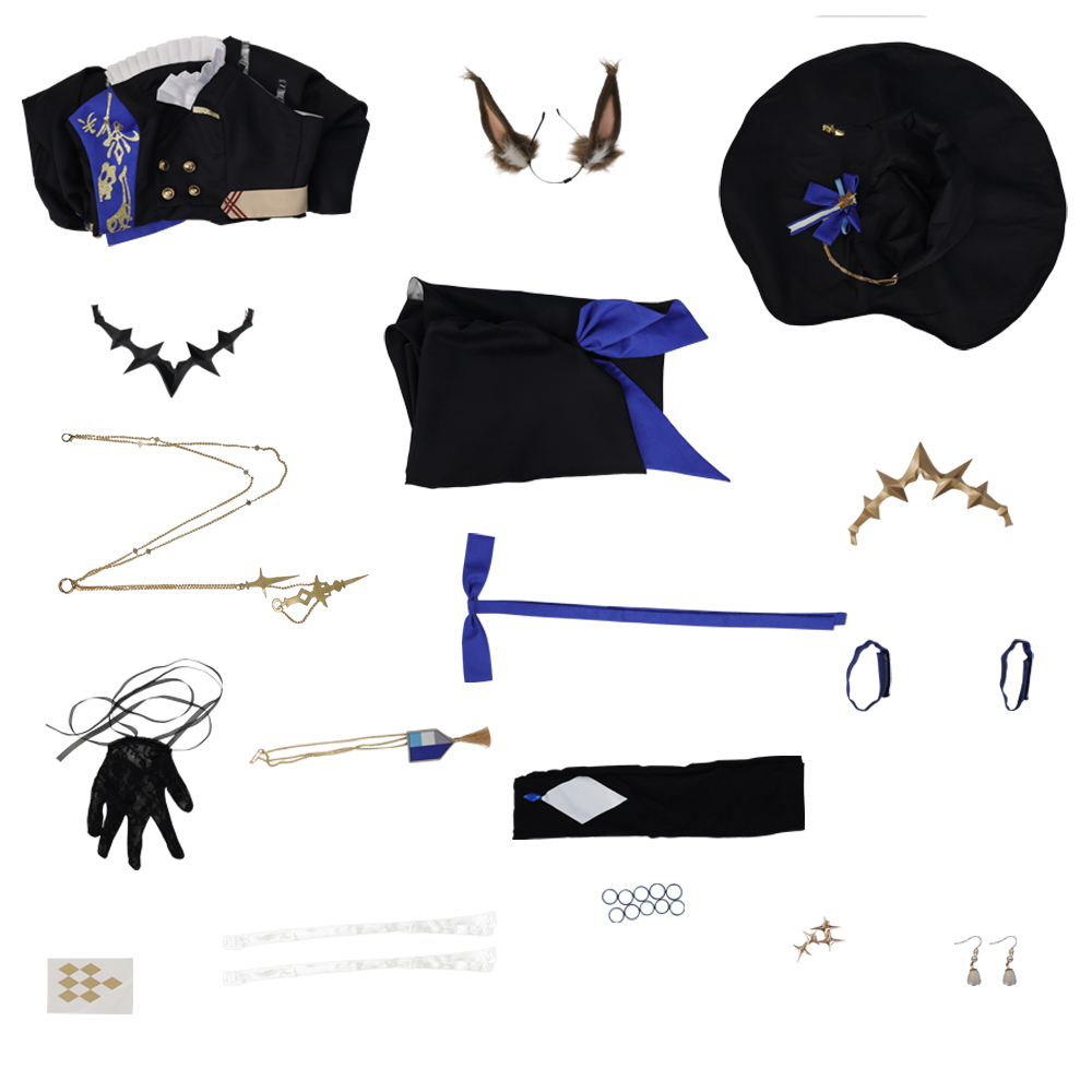 Game Arknights Amiya Cosplay Costume Hat Full Set