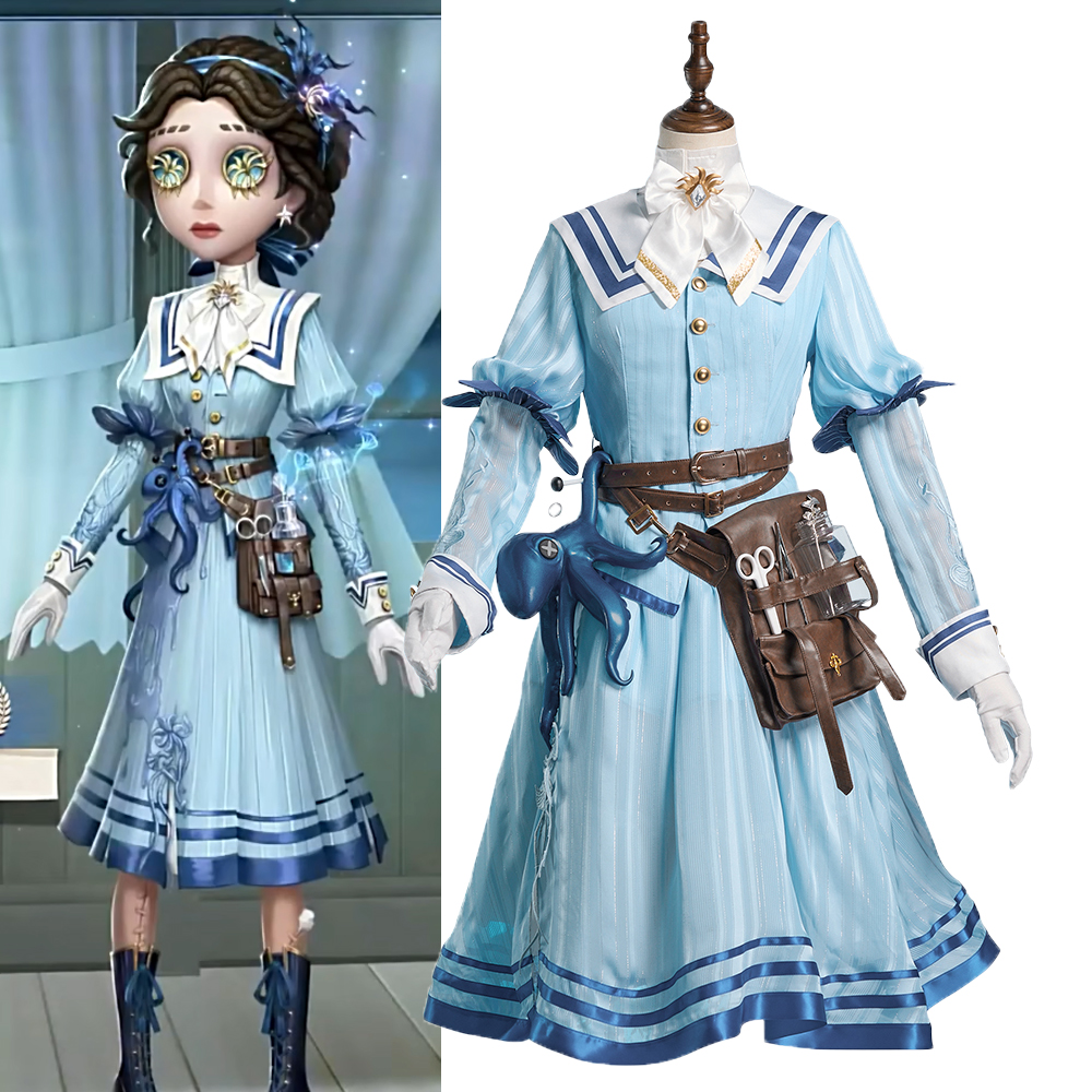 Identity V Doctor Emily Dyer Lydia Jones Cosplay Costume Full Set R20240227