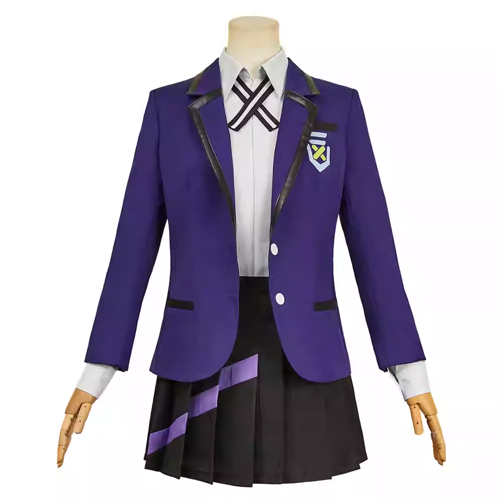 Mobile Suit Gundam GQuuuuuuX (2025) Nyaan Purple Uniform Skirt Outfits Cosplay Costume