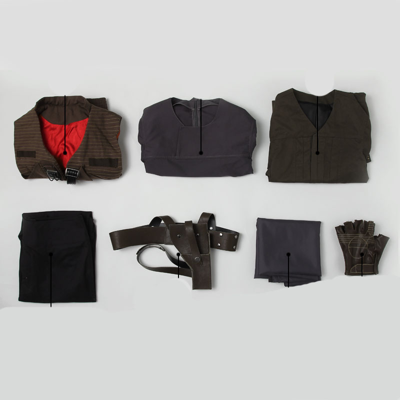 Movie Rogue One A Star Wars Story Jyn Erso Cosplay Costume