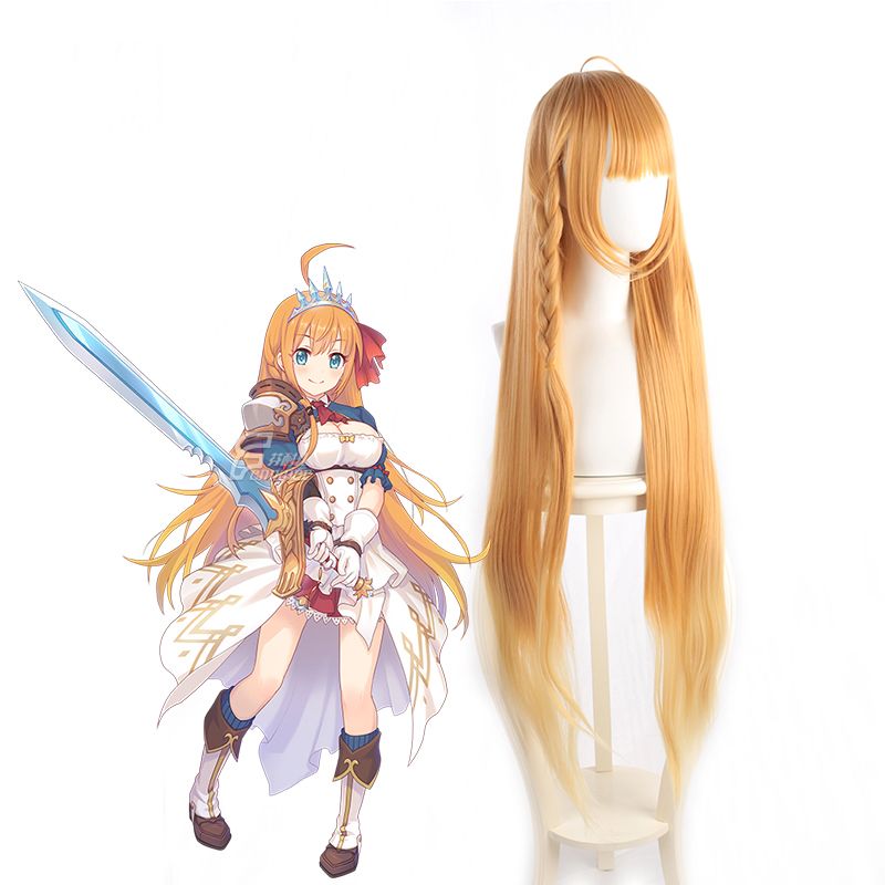Game Princess Connect! Re:Dive Eustiana von Astraea Cosplay Wigs Women Long Straight Synthetic Hair Wig Prop