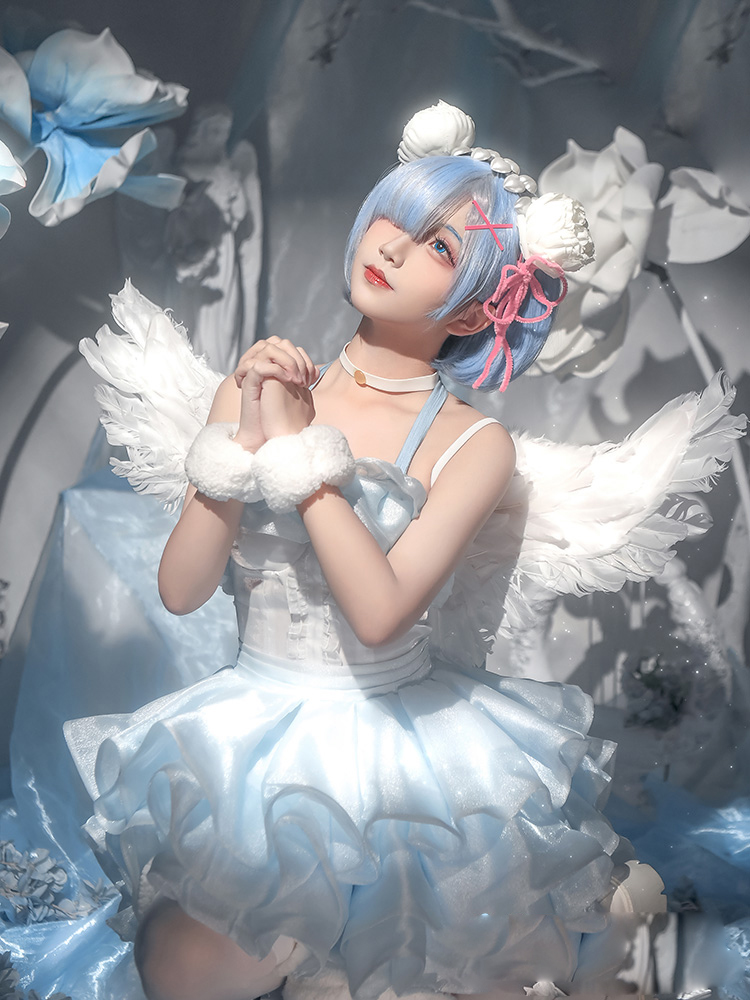 Anime Re: Life In A Different World From Zero Rem Angel Cosplay Costume
