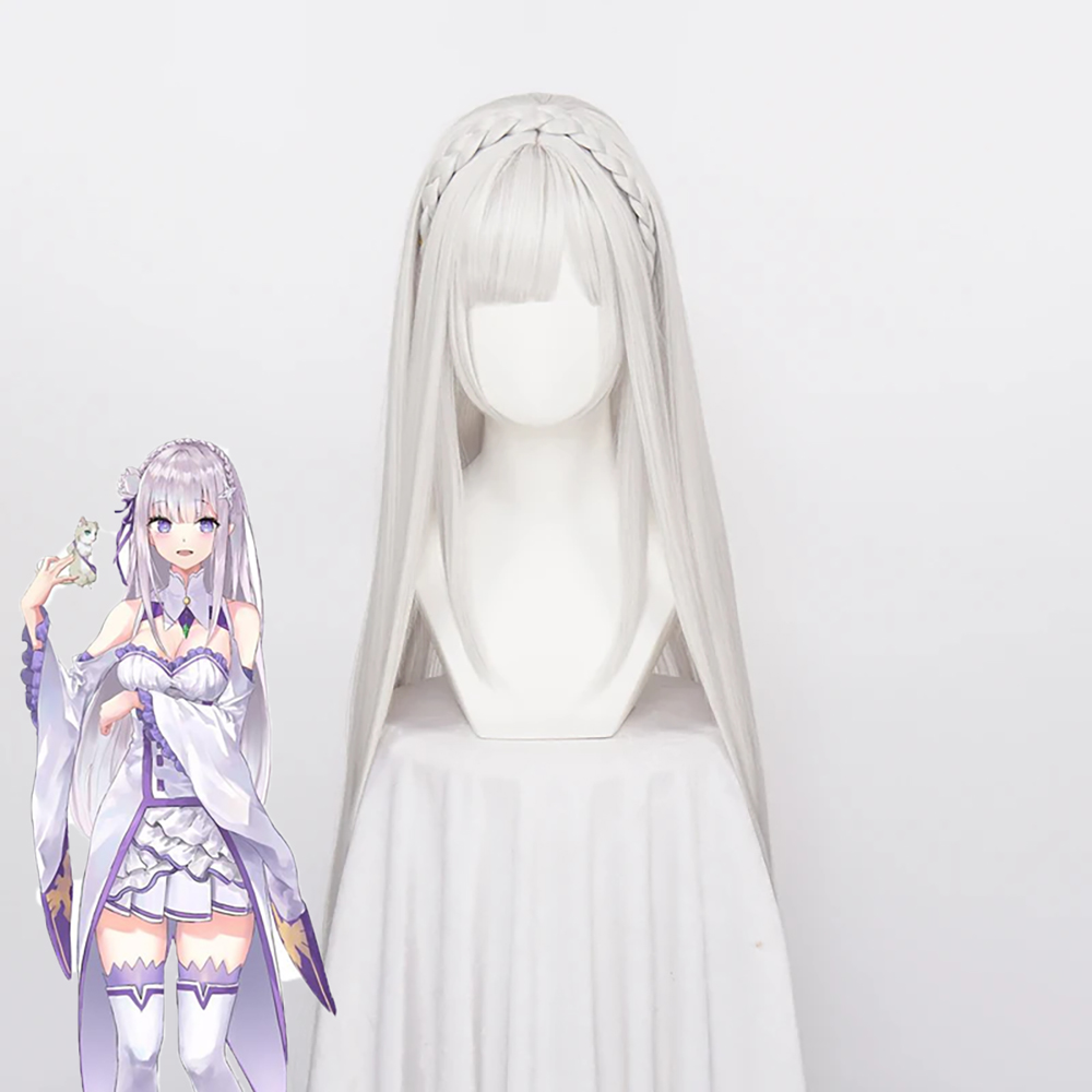 Anime Re: Life In A Different World From Zero Emilia Gray Cosplay Wig
