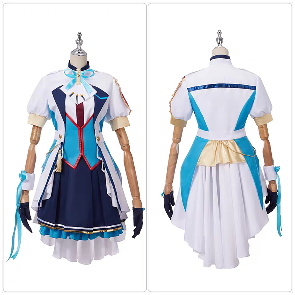 Anime Vtuber Lize Helesta Cosplay Costume for Women XS-XL Summer Skirt Accessories Socks Bow-Tie JK Uniform Outfits Halloween