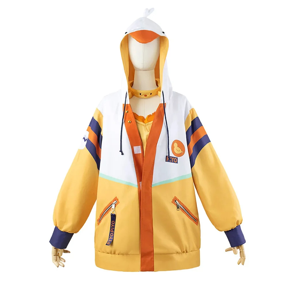 Anime Virtual YouTuber Oozora Subaru Cosplay Costume  Uniform Slippers Woman Sexy Kawaii Party Costume