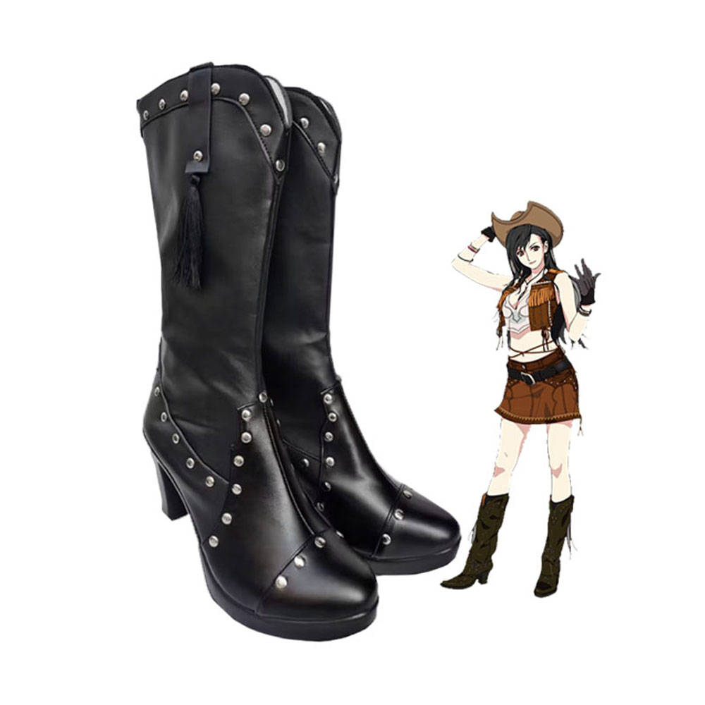 Final Fantasy VII Tifa Lockhart Cosplay Shoes Custom Made Boots